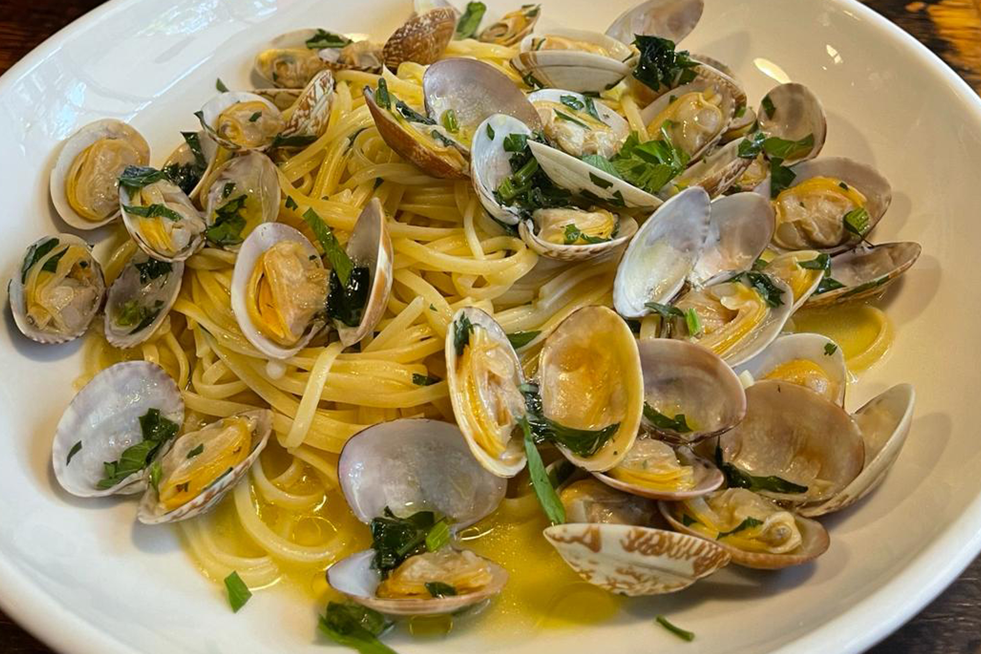 Linguini with Clams $28.95